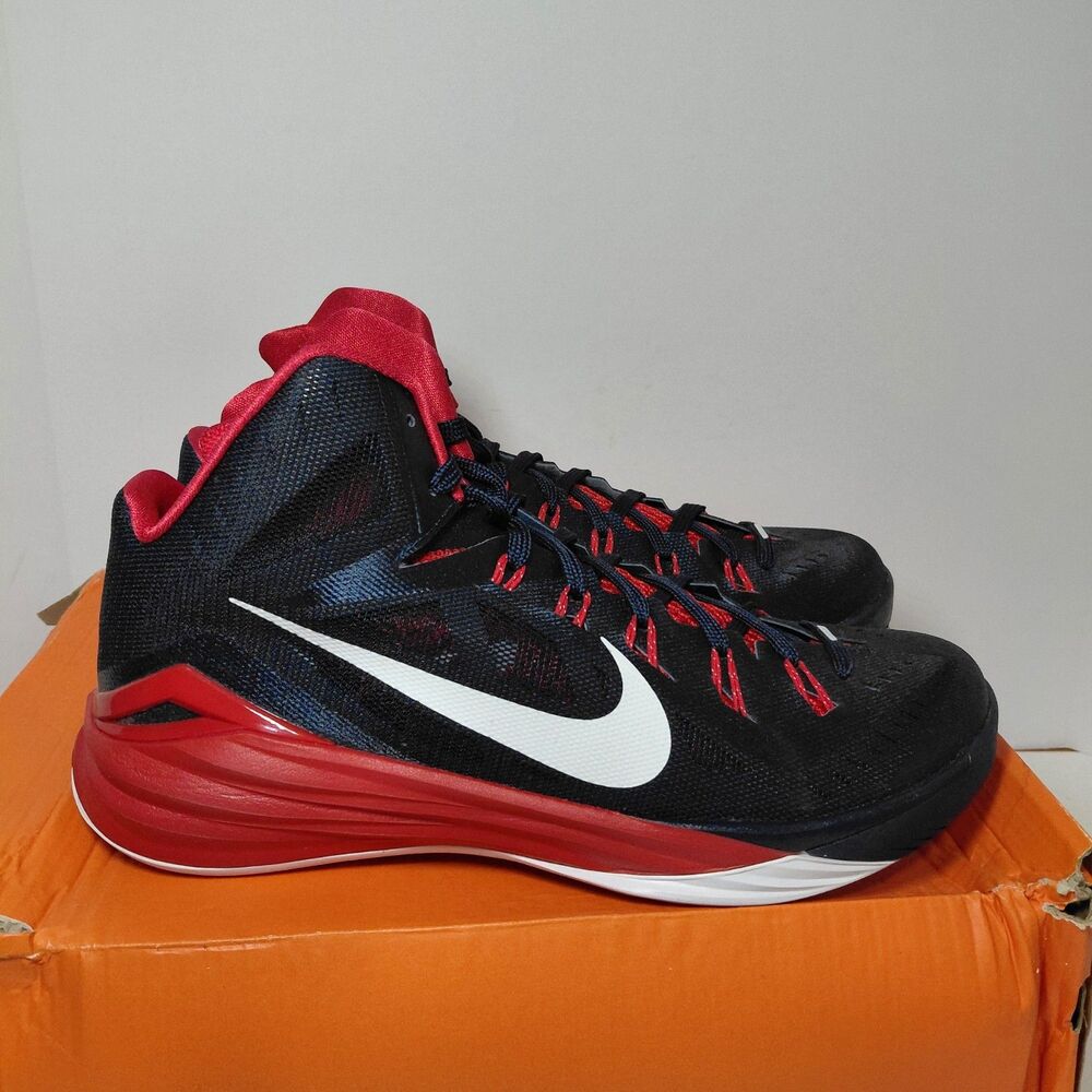 Nike Hyperdunk 2014 Obsidian Red 653640416 Men's Size 11.5 Athletic Shoes